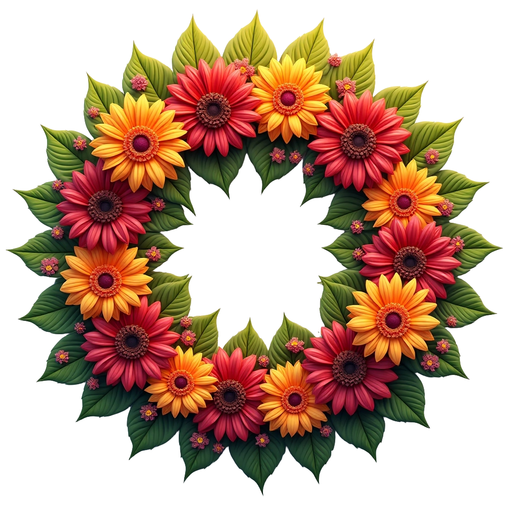 Autumn Floral Wreath